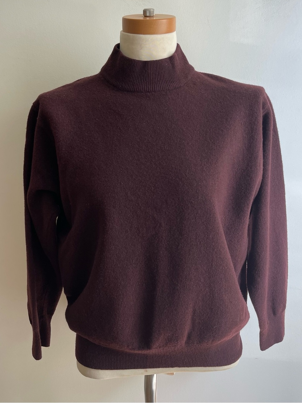 Vintage 90s United Colors of Benetton Wool Sweater Mock Neck Made In Italy Small